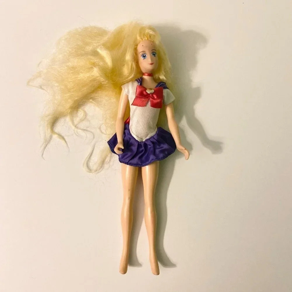 Vintage  1995 Sailor Moon Adventure Dolls Bandai Serena 11 Inch Doll Incomplete